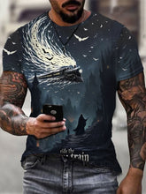 Herren fahrt Der verrückte Zug bedrucktes lässiges T-Shirt